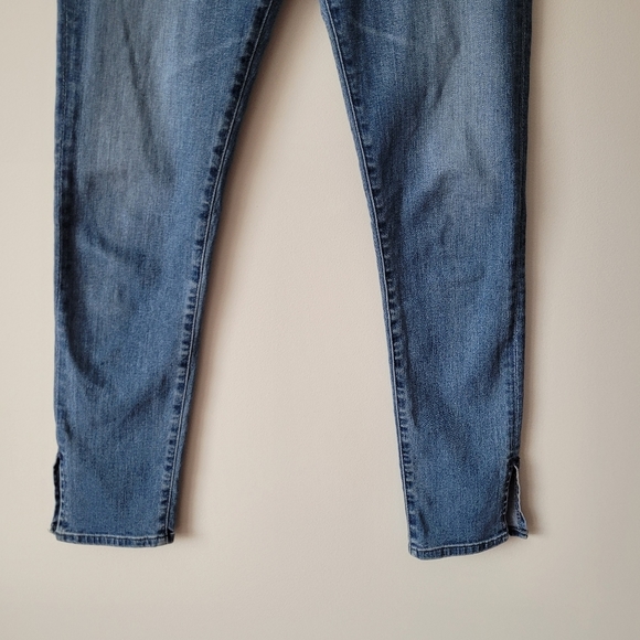 AG Anthropologie High Rise Stevie Straight Ankle Blue Jeans Size 26R - Picture 12 of 16